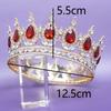 Joyería Junhao Corona Nupcial Tiara de Venta Caliente Europea y Americana Corona Redonda Corona para Concurso de Belleza Joyería Corona para Actuación Fiesta de Bodas