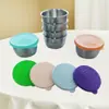 Molheira de Aço Inoxidável 304 com Tampa de Silicone, Molheira, Recipiente para Ketchup de Salada, Molheira para Uso Doméstico