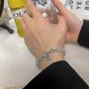 Pulseira Cerâmica Literária Estilo Chinês para Mulheres, Contas de Madeira Retrô Estilo Étnico, Pulseira Estilo Antigo, Design de Nicho Pulseira para Casal Melhores Amigas