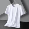 Espacio libre para recoger fugas ~ Camiseta de manga corta de seda helada nueva de verano para hombre, chaqueta fina de media manga de tendencia coreana para jóvenes, hombre