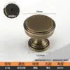 Manija de Armario Estilo Antiguo de Latón Bronce Francés Vintage para Puerta de Mueble Cajón de Gabinete de un Solo Agujero