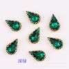 Novo 6*10MM gota d'água cesta de flor garra dourada furadeira DIY acessórios de joia sapato bolsa lenço acrílico furadeira de costura manual