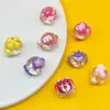 Pulsera Transparente de Dibujos Animados Pintada a Mano Accesorios de Cuentas Decoración Colgante Perforada Cadena para Funda de Teléfono Móvil DIY Acrílico