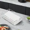 Caja de pañuelos acrílica hecha a medida, organizador de servilletas de mesa y toallas de papel para hotel y restaurante, portanapkins cuadrado transparente, diseño engrosado