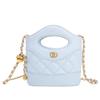 Bolso de Cadena Acolchado con Bola Dorada de Nicho para Mujer 2025 Nuevo Bolso Bandolera Tipo Cubo Bolso Pequeño Fragante Bolso Cruzado Bolso de Papas Fritas para Mujer