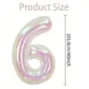 Globos de Colores con Números de 40 pulgadas para Fiestas de Cumpleaños de Niñas y Niños, Bodas y Decoración de Ambiente para el Festival Qixi