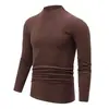 Camiseta de manga larga de forro polar con cuello semi-alto, estilo europeo, paquete múltiple transfronterizo para hombres y mujeres, sudadera cálida informal para otoño e invierno