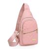 Nova Bolsa Feminina Moda Casual Bolsa Peito Multi-camada Bordado Estilo Coreano Único Ombro Crossbody Simples Mochila Peito Mulheres All-match