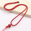 Colgante de Oro con Cordón de Jade Hetian Hecho a Mano de Cristal para Hombres y Mujeres Accesorios de Ágata de Cristal Cuerda de Collar Trenzada de Hilo de Jade