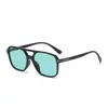 Gafas de Sol Modelo Nuevo 2025 Forma de T Doble Puente Cuadradas Moda Transfronterizas Tendencia Gafas de Sol Unisex Retro Ins