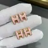Brincos Exquisitos de Letra H para Mulheres, Brincos de Estilo Cool, Modernos e Versáteis, Joia de Orelha com Toque de Luxo, Nova Tendência, Presente para Namorada