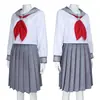 Halloween Novo Silent Hill Água Profunda Chizuru Traje de Cosplay Terno Cinza Saia JK Cosplay Bidimensional Performance