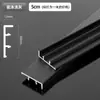 Con base de aleación de aluminio zócalo muy estrecho ultrafino a presión aluminio al por mayor minimalista metal cepillado línea de pie