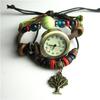 Pulsera de Reloj de Piel de Vaca Tejida a Mano Regalo para Estudiante Joyería Ágata Turquesa Souvenir Turístico Joyería