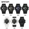 SANDA/SANDA Reloj Juvenil Multifuncional para Hombre Impermeable Luminoso Deportes al Aire Libre Joker Reloj Electrónico