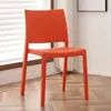 Silla de Plástico con Respaldo, Silla de Comedor para Ocio, Silla de Plástico Moderna Engrosada Simple para el Hogar