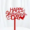 Copyright Estilo Ins Transfronterizo Feliz Día de San Valentín Decoración Acrílica para Pastel Día de San Valentín Acrílico Horneado Pastel