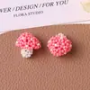 Mini Hongo Hecho a Mano con Cuentas Dopamina DIY Estilo Lindo Femenino Pendientes de Hongo con Cuentas y Accesorios para el Cabello