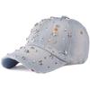 Gorra de béisbol con pedrería de estrella, sombrero de mezclilla con diamantes, sombrero de estrella pequeña, sombrero de sol de verano para mujer, gorra con visera, sombrero para mujer