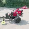 Máquina zanjadora de cadena manual de producción de Shandong, máquina zanjadora de cadena autopropulsada, máquina zanjadora fertilizadora