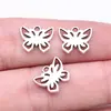 12x 10mm 0.6g liga multicolorida pingente feito à mão animal voador pingente de borboleta