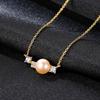 Colar Pag&Mag Prata Esterlina S925 Nova Pérola de Água Doce Corrente Clavicular Pingente Prata Colar Feminino Drop Shipping