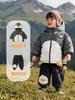 Chamarra de Algodón Kaka Panda para Niñas, Abrigo de Invierno para Niños, Ropa Cálida de Algodón para Invierno, Chamarra Acolchada de Algodón para Bebés en Otoño e Invierno
