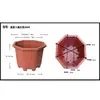 Maceta Octagonal Grande de Resina Extra Grande Flor Grande Maceta Gruesa Extra Grande Cobre Antiguo Plástico Maceta Especial para Bonsái Árbol Frutal Buganvilia
