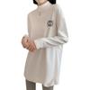 3143 # Camiseta de Manga Larga para Mujer Cuello Alto (Toma real) (100% Otro)