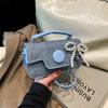 2025 Moda Color Contraste Personalidad Diario Viajero Bolsa Pequeña Bolso Simple de Mujer Bolso de Hombro Bolso Bandolera Nuevo Bolso Cuadrado Pequeño de Mujer