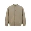Cardigan de malha cleanfit peso pesado estilo old money casaco estação outono e inverno cleanfit quente gola redonda suéter masculino moderno