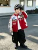 Chaqueta de Motocicleta de Primavera para Niños 2026 Nueva Moda Elegante para Niños Chaqueta de Béisbol Fresca de Primavera y Otoño Tendencia