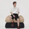 Camisa asimétrica de botones diagonales de estilo chino, nueva y moderna para hombre de verano, suave y con caída, corte holgado, camisa elegante para hombres jóvenes