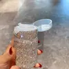 Botella de Loción Limpiadora de Maquillaje Tipo Push Creativa con Botella de Relleno de Agua Quitaesmalte de Uñas de Diamante Botella de Relleno Botella de Tónico Fabricante Directo de Comercio Exterior Transfronterizo