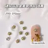Decoraciones Brillantes de Diamantes de Colores Mini Flor de Aleación para Uñas, Populares en Japón y Corea, Flor de Perla Flor de Cinco Pétalos Accesorios para Uñas DIY