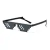 Gafas de Mosaico Pixel de Comercio Exterior Gafas de Sol Bidimensionales para Hombres y Mujeres Sin Marco Color Personalizado Gafas de Sol Pixel al por Mayor