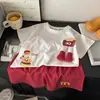 Conjunto de Verano para Niñas: Elegante y Linda Camiseta de Manga Corta y Shorts para Bebés Niñas, Conjunto de Dos Piezas de Ropa de Verano para Bebés