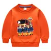 Sudadera de Felpa con Temática de Bomberos para Niños, Ropa Engrosada y Cálida para Otoño e Invierno para Niños Pequeños, Ropa de Invierno para Niños