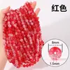 He Liuli Contas Soltas, Contas de Vidro Rachado, Contas Redondas de Vidro para Artesanato DIY, Contas de Vidro Semi-Acabadas Atacado