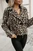 Novo Casaco Curto Elegante de Moda Europeu e Americano Outono e Inverno Estampa de Leopardo Zebra Gola Lapela Uma Fileira de Botões Pelúcia