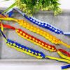 Atacado do Fabricante Pulseiras de Fita Multicor para Fãs, Pulseiras de Fita de Cetim para Identificação de Admissão em Eventos Tecidas à Mão