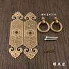 Tirador antiguo chino de cobre puro, tirador recto para puerta de gabinete, tirador de cobre Luca-making Treasure, herrajes para muebles, accesorios de cobre