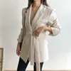 Chaqueta de Traje Negra para Mujer 2022 Primavera y Otoño Nueva Estilo Coreano Longitud Media Estilo Inglés Casual Elegante Chaqueta de Traje para Mujer