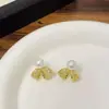 Luxo Leve, Compacto, Cravejado com Zircônia, Brincos em Arco com Formato de Sorriso de Zircônia e Pérola, Brincos de Moda de Alta Qualidade para Mulheres