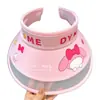 Sombrero de Sol de Dibujos Animados para Niños con Ala Ancha, Sombrero de Sol Lindo y Transpirable para Niños y Niñas, Sombrero de Sol con Protección UV