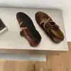 Piel de vaca de primera capa ~ Zapatos bajos de cuero genuino retro coreano para mujer, nuevo estilo otoño 2026, elegantes zapatos planos para commuting para mujer