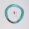 Pulsera de Carpa Auspiciosa Estilo Marea Nacional Personalizada Turquesa Avanzada Hecho a Mano Diseño DIY Pulsera de Arena Dorada Púrpura para Hombres y Mujeres