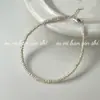 Pulsera de Perlas de Arroz Pequeñas de Plata de Ley S925 Onihan para Mujer, Pulsera Apilada de Perlas de Agua Dulce de Lujo Ligero de Alta Gama para Mujer
