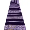 Conjunto de vestido feminino de veludo listrado bordado para outono e inverno em estoque fabricante de tecido de renda atacado Veludo