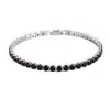 Pulsera de Hip-Hop de 3 mm 4 mm Estilo Europeo y Americano Unisex Venta al por Mayor Joyería Transfronteriza Amazon Ebay Más Vendido Pulsera de Circonita Microincrustada